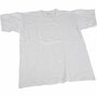 T-shirts, wit, B: 32 cm, afm 3-4 jaar, ronde hals, 1 stuk