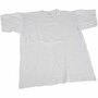 T-shirts, wit, B: 42 cm, afm 9-11 jaar, ronde hals, 1 stuk
