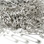 Veiligheidsspelden Zilver Groot - Lange Veiligheidsspelden - DIY Naaigereedschap - Zilveren Spelden - Diverse Lengtes 28+31+36 mm - Dikte 0,7-0,8 mm - Set van 600 Stuks