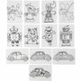 Krimpfolie Met Motieven - Vel 10,5x14,5 cm - Set van 36 Vellen - DIY Creatief - Mat Transparant - Folie Dat Krimpt Tot 40%