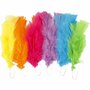 Veren Mix Diverse Kleuren - Decoratieve Gekleurde Veren - Knutselveren - Hobby Veren - Knutselveren - Sierveren - 11-17cm - 18 Bollen
