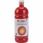 Acrylverf - Rode Verf - Luxe Schoolverf Rood - Acrylaatverf - Acrylic paint - Matte Waterbasis Hobbyverf - Knutselen en Verven - Sneldrogende Verf - 1000ml
