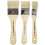 Vernis - Acrylvernis - Beschermende Lak - Topcoat - Finishlaag - Beschermlaag - Laklaag - Kwastenset - 3 Stuks - Voor Lak op Hout & Canvas