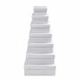 Vierkante Dozen Set - Witte Kartonnen Opbergdozen - DIY Cadeaudozen en Opbergboxen - Geschikt voor Verpakken, Decoreren en Creatieve DIY Projecten - Handige Opbergset - 7 Stuks