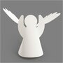 Engelen Teach Me Karton - DIY Kartonnen Witte Engelen - Creatieve Hobbyset Voor Engelendecoratie - Hoogte 10,5 cm - 1 set - Knutselprojecten - Religieuze Decoratie - Kerst Versiering
