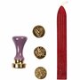Zegel Set Hart Klaver Vlinder - Lakstempel Set - Wax Seal Stempel - DIY Stempel Set - Zegel Wax Stempels - Vintage Lakstempel - Handgemaakte Zegels - D 18 mm - 1 Set