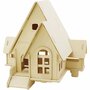 3D Houten Constructie Set - Triplex Houten Puzzel - Zelfbouw Houten Model - 3D Puzzel Van Hout - DIY Houten Constructie - Afmeting 22,5x17,5x20,5 cm - 1 Stuk
