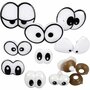 3D Ogen - Decoratie Ogen - Veiligheidsogen Voor DIY Poppen & Knuffels - Creatieve Oogjes Met Bevestiging - Grappige Ontwerpen - Knutselset Met 9 Designs - 2-3 cm Groot - Set van 200 stuks