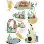 3D Stickers - Feeën Tuin - Zelfklevende Stickers - Magische Thema Stickers - Scrapbooking & Knutselen - Decoratieve Stickers Voor DIY - Hoogwaardige Plakstickers - 32-64mm - 9 Stuks
