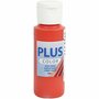 Acrylverf – Rode Verf – Acrylaatverf – Acrylic paint – Hobbyverf – Sneldrogende Verf – Dekkende Verf – Waterbasis Verf – Hoogwaardige Decoratie Verf – Brilliant Red – Plus Color Verf – 60ml