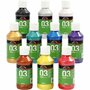 Metallic Verf - Acrylverf Metallic Mix - Metaalverf - Verschillende Kleuren Metallic Hobbyverf - Glansverf - Shimmerverf - Acrylaatverf - 10 x 120ml