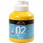 Acrylverf - Gele Sneldrogende Hobbyverf - DIY Knutselverf Voor Creatieve Projecten - Schilderbenodigdheden - Creatief Verven - Geschikt Voor Diverse Oppervlakken - 500 ml