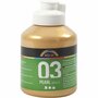Metallic Verf - Acrylverf Metallic Goud - Metaalverf - Goudkleurige Metallic Hobbyverf - Glansverf - Shimmerverf - 500ml