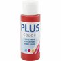 Acrylverf - Rode Verf - Acrylaatverf - Acrylic paint - Hobbyverf - Sneldrogende Verf - Dekkende Verf - Waterbasis Verf - Hoogwaardige Decoratie Verf - Kerstrood - Plus Color Verf - 60ml