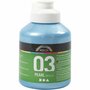 Metallic Verf - Acrylverf Metallic Lichtblauw - Metaalverf - Lichtblauwe Metallic Hobbyverf - Glansverf - Shimmerverf - 500ml