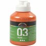 Metallic Verf - Acrylverf Metallic Oranje - Metaalverf - Oranjekleurige Metallic Hobbyverf - Glansverf - Shimmerverf - Acrylaatverf - 500ml