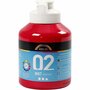 Acrylverf - Rode Verf - Acrylverf Primair Rood - Acrylaatverf - Acrylic paint - Matte Hobbyverf - Knutselen en Verven - Sneldrogende Verf - 500 ml