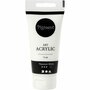 Acrylverf - Witte Verf - Acrylaatverf - Acrylic paint - Hobbyverf - Sneldrogende Verf - Transparante Verf - Waterbasis Verf - Titanium White - Transparant - Pigment Art - 75 ml
