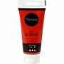 Acrylverf - Rode Verf - Acrylaatverf - Acrylic paint - Hobbyverf - Sneldrogende Verf - Vermillion - Semi Dekkend - Pigment Art - 75 ml