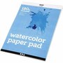 Aquarelpapier - Waterverfpapier - Aquarelblok - Watercolor Paper - Gladde Structuur - Hoogwaardige Pigmentopname - Lichte Structuur - Wit - A4 - 21x29,7cm - 180 grams - 20 Vellen