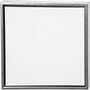 Canvas Gespannen Met Antiek Zilveren Lijst - Vierkant Schilderdoek - Gespannen Canvas - Canvasdoek - Wit Schildercanvas - Verfdoek - Schilderpaneel - D: 3cm - 44 x 44 cm - 1 Stuk