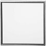 ArtistLine Canvas met lijst, antiek zilver, wit, D: 3 cm, afm 54x54 cm, 360 gr, 1 stuk