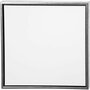 Canvas Gespannen Met Antiek Zilveren Lijst - Vierkant Schilderdoek - Gespannen Canvas - Canvasdoek - Wit Schildercanvas - Verfdoek - Schilderpaneel - D: 3cm - 54 x 54 cm - 1 Stuk