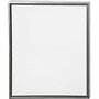 Canvas Gespannen Met Antiek Zilveren Lijst - Rechthoek Schilderdoek - Gespannen Canvas - Canvasdoek - Wit Schildercanvas - Verfdoek - Schilderpaneel - D: 3cm - 54 x 64 cm - 1 Stuk