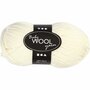Baby Garen Crème - Zacht Babywol - Hypoallergeen Breigaren - Haken & Breien - Milieuvriendelijk Garen - Handwerk Garen - Lichtgewicht Wol - L 172 m - 50 gr - 1 Bol