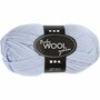 Baby Garen Lichtblauw - Merinowol Voor Baby's - Lichtblauwe Superzachte Wol - Superwash Breiwol 172m/50g
