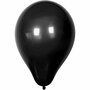 Ballonnen, zwart, d 23 cm, 10 stuk/ 1 doos