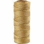 Bamboekoord - Goud Gedraaid Macramé Touw - 100% Bamboe - DIY Knutselkoord Voor Handwerk & Hobbyprojecten - Geschikt Voor Decoratie & Sieraden - Dikte 1 mm - Lengte 65 Meter - 1 Rol