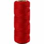 Bamboekoord - Bamboetouw - Rood - Gedraaid Koord - 100% Bamboe - Duurzaam, Sterk en Milieuvriendelijk - DIY Touw - Dikte 1 mm - 65 mtr - 1 Rol