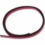 Band van imitatie leer, roze, B: 10 mm, dikte 3 mm, 1 m/ 1 doos