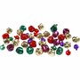 Belletjes - Met Ophangoog - Metaal - Metallic Kleuren - DIY Decoratie - Knutselbelletjes - Diameter 10+14 mm - 24 Stuks