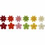 Bloemen - Katoenen Multicolor Laser Gesneden Bloemen - DIY Home Deco & Knutselbloemen - Gedetailleerde Bloemen Voor Scrapbooking & Decoratie - 0,3 cm dik - Set van 12 Stuks