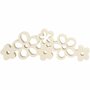 Bloemen - Home Deco - Triplex Bloem - Bruin - 30x10 cm - 1 Set - Hout Decoratie Bloemen - 2 cm Dikte