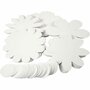 Bloemen - Home deco - Bloemen - Karton - wit - 20cm - Creotime - 100 Stuks