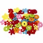 Viltbloemen - Gewatteerde Bloemen - Hobby Bloemen - Knutsel Bloemen - DIY Decoratie Bloemen - Textiel Bloemen - Diverse Kleuren - 35x45mm - Dikte 1,2mm - Set van 135 Stuks