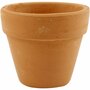 Bloempot - Klassieke Bloempot - Rood Terracotta Potten - Traditionele Terracotta Bloempotten - Kleine Aardewerk Potjes - Rood Terracotta Pot - 7 cm Diameter - 6,5 cm Hoog - 24 Stuks
