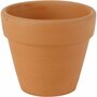 Bloempot - Grote Terracotta Pot - Klassieke Bloempot - Rood Aardewerk Potten - Grote Bloempotten - Traditionele Terracotta Potten - 9 cm Diameter - 8 cm Hoog - 24 Stuks