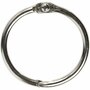 Boekbindersring - Metalen Ring Scharniersluiting - Geschikt voor Bundelen - Zilverkleurig - Dia: 25mm - Dikte: 2,7mm - Creotime - 10 stuks