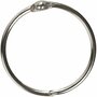 Boekbindersring - RVS Metalen Ring - Scharniersluiting - Binder & Organizer - School & Kantoor - DIY Opslagring - 38mm Diameter - 3mm Dikte - 8 Stuks
