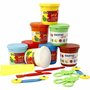 Boetseerklei Voor Kinderen - Kinderklei - Boetseerklei - Modellering Klei - Kneedbare Klei - Sculptuurklei -Diverse Kleuren - Inclusief Gereedschap - 8 x 220g