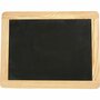 Krijtbord - Houten Rand - Zwart Bordje Voor Krijt - Schoolbord Met Rand - 19x24cm - 1 Stuk