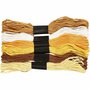 Borduurgaren - Goud - Luxe Borduurgaren - Glanzend & Duurzaam - Perfect voor Sierborduurwerk - Dikte: 1 mm - 6 Bollen