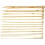 Bamboe Breinaalden - Breien Nummer 2,5-20 - Breinaalden 35cm - Breinaalden 16 Paar - Breinaalden Voor Beginners - Houten Breinaalden - Stevige Breinaalden - Natuurlijke Breinaalden - Dunne Breinaalden
