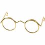 Kleine Gouden Brilletjes - Metalen Mini Brillen voor Poppen - Poppen Accessoires Brillen - Miniatuur Goud Brilletjes - DIY Poppen Versiering - 35 mm - 10 Stuks