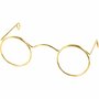 Bril, goud, B: 60 mm, 10 stuk