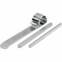 Buiggereedschap en metalen armbanden, aluminium, L: 15 cm, B: 6-106 mm, 1 set